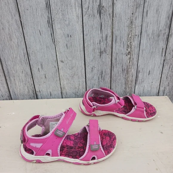 Eddie Bauer Girls 2M Sandals Cascade Hot Pink & Purple Adjustable Hook and Loop‎ - Picture 4 of 9